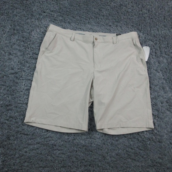 Greg Norman Shorts Mens 42 Beige ML75 Microlux PlayDry Golf Stretch 42x9.5* NWT - Picture 1 of 16